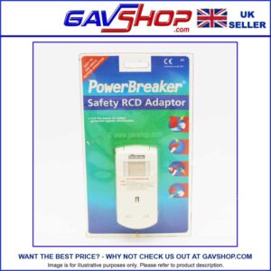 Powerbreaker Safety RCD Adaptor - 13A - 30mA (SHOP SOILED CLEARANCE ITEM)