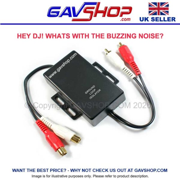 Ground Loop Isolator De-Hummer PHONO/RCA Hum Noise Remover Car Radio Amplifier Filter