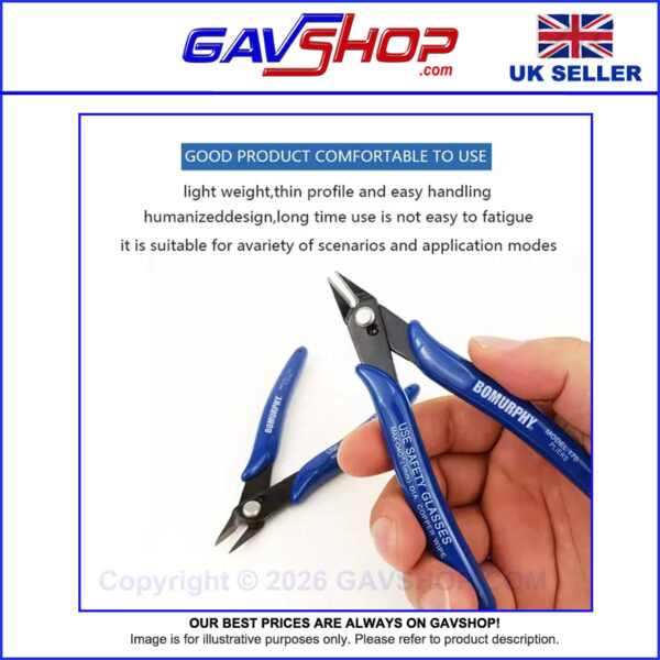 gavshop-side-cutters-04 Electrical Wire Cable Cutters Cutting Side Snips Flush Electronic Pliers