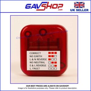 Plug-In Electrical Socket Tester for 3 Pin Main Checks