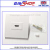 F2675SA---GAVSHOP-HDMI-Plat HDMI SINGLE WALL PLATE WITH CLEAN LINES COVER IN WHITE - Version 2.1