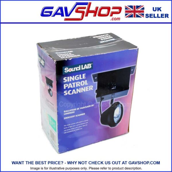 Scanner-Retro-Disco-Light 30W PinSpot Patrol Scanner Retro Disco Lighting Clearance Stock.
