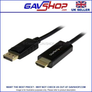 StarTech DisplayPort to HDMI Cable - 4K DP2HDMM3MB 10ft (3m)