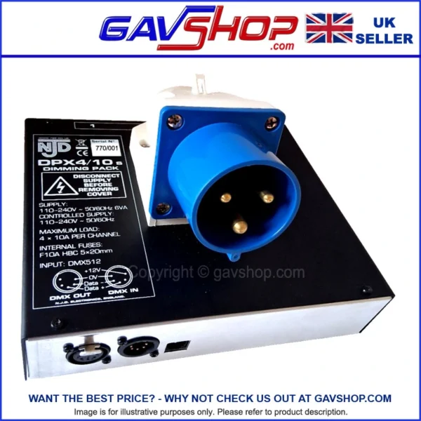 DMX-GIMMER-PACK---NJ269A NJD DMX DIMMER PACK with IEC STAND MOUNT - NJ260A