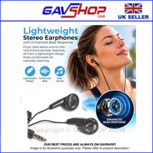 Stereo Lightweight In Earphones with Bass Boost Sound