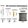 50m Stainless Steel Catenary Wire Kit