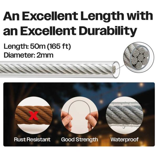 ec20001_in3 50m Stainless Steel Catenary Wire Kit