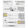 50m Stainless Steel Catenary Wire Kit