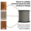 50m Stainless Steel Catenary Wire Kit